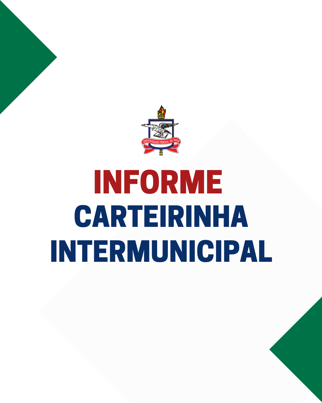 Comunicado Carteirinha Intermunicipal